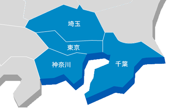 対応地域マップ
